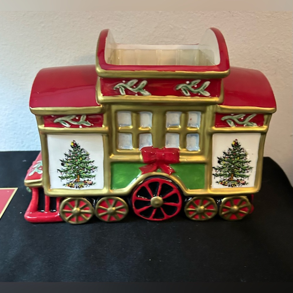 Spode “Holiday Express” planter / decoration Train. With box